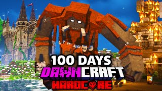 I Survived 100 Days in DAWNCRAFT in Hardcore Minecraft [upl. by Ydda514]