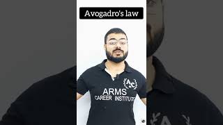 What is Avogadros Law  Avogadros Law  Class 11th  Rajeev Sir  ARMS Career Institute shorts [upl. by Quinta]