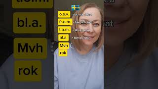 Vanliga svenska förkortningar [upl. by Rombert]