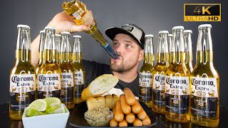 ASMR CORONA 🍺  12 BEERS amp SAUSAGE MUKBANG 🌭  DAVE KAY ASMR [upl. by Gudrin]