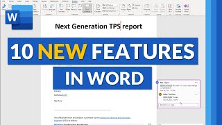 Top 10 Microsoft Word NEW features for 2021  New features in Microsoft Word 365 Desktop and web [upl. by Schoening]