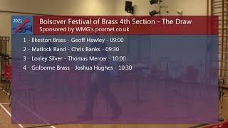 Bolsover Festival of Brass 2021  Section 3 and Section 4 [upl. by Grethel]