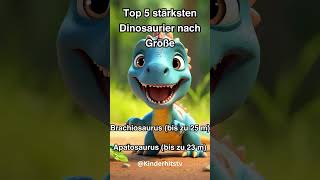 Top 5 stärksten Dinosaurier nach Größe KinderHitsTV [upl. by Rehpotsrik]