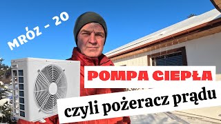 Pompa ciepła przy minus 20 czy dała radę i ile zużyła prądu [upl. by Aidaas806]