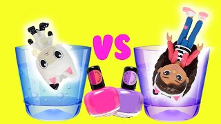 Gabbys Dollhouse DIY Color Changing Nail Polish Custom Crafts for Kids with Pandy Paws [upl. by Suravat]