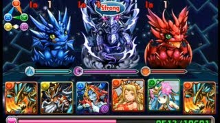 Puzzle amp Dragons Legendary Earth  Celestial Black Dragon Zaerog Horus team [upl. by Hecklau]