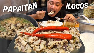 PAPAITAN ILOCOS OVERLOAD ILOCANO FOOD LUTONG ILOKANO Filipino Food Mukbang Love The Philippines [upl. by Llerral]