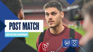 quotIt Was Amazingquot  Konstantinos Mavropanos Post Match Reaction  Arsenal 02 West Ham [upl. by Levitus]