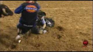 Ryan McConnel lands headfirst save by bullfighter Jesse Byrne [upl. by Xenos]