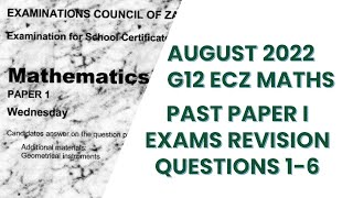 2022 GCE MATHEMATICS P1 SOLUTIONS Part 1 [upl. by Tallu]