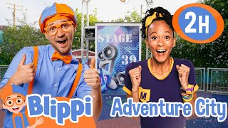 Blippi and Meekahs Rollercoaster Ride To Adventure City  Blippi and Meekah Best Friend Adventures [upl. by Fox483]