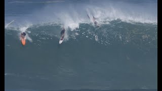 Koa Smith Airdropping Into Waimea Bay 11242023  Shannon Reporting [upl. by Surazal]