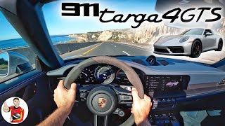 The 2022 Porsche 911 Targa 4 GTS is a Transformer with Rapid Reflexes POV Drive Review [upl. by Bjorn]