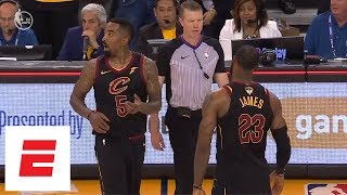 Final full sequence that sent Cavaliers vs Warriors to OT Game 1 2018 NBA Finals  ESPN [upl. by Ahsiemaj]