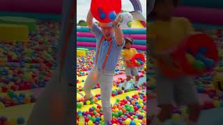 BLIPPIS MASSIVE BALL PIT  blippi shorts mfk ballpit playground learning educational [upl. by Kingsbury]