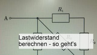 Lastwiderstand berechnen  so gehts [upl. by Airemahs915]