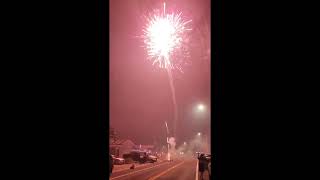 Waipahu Hawaii New Years fireworks midnight 2022 to 2023 [upl. by Grimes]