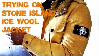 Trying on Stone Island Ice Wool Jacket  Full Review and Try On  TheHoxtonTrend [upl. by Fogg]