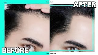 Instant Fix For Receding Hairline  Thinning Hair  Hair Makeup ✖ James Welsh [upl. by Toile]