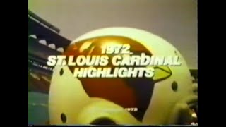 1972 St Louis Cardinals football highlights [upl. by Efeek]