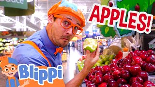 Blippi Visits an Apple Fruit Factory  Blippi Full Episodes  Healthy Habits for Kids [upl. by Trik]