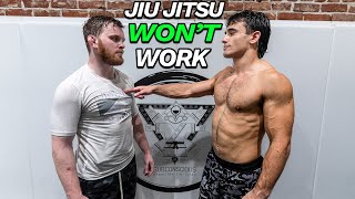 JACKED Wrestler Thinks He Can BEAT A Black Belt [upl. by Lertram]