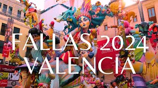 FALLAS 2024 VALENCIA CENTRO 4K [upl. by Troxell693]