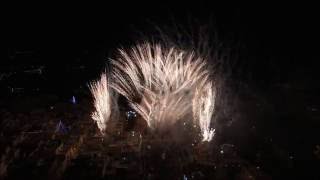 Mellieha church Fireworks filmed using drone [upl. by Norok]