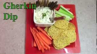 Gherkin Dip 3 ingredient cheekyricho tutorial [upl. by Ebehp]