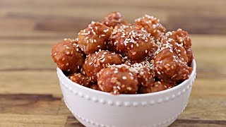 Honey Sesame Chicken Recipe [upl. by Dyan475]