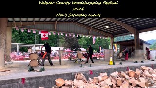 2024  Webster County Woodshopping Festival  Webster Spring WV  Mens events  Saturday [upl. by Vivica]