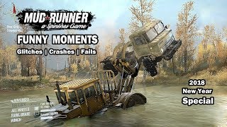 Spintires Mudrunner  Funny moments  Crashes  Glitches  Fails  New Year Special [upl. by Gal]