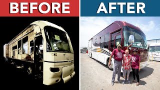 RV Renovation Before amp After  Stunning Exterior Remodel [upl. by Leahcimauhsoj]