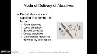 Dental Abrasives Lecture 1 [upl. by Squire702]