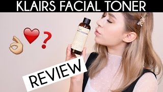 KLAIRS SUPPLE PREPARATION FACIAL TONER REVIEW VIDEO [upl. by Elum]