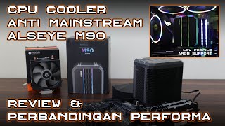 CPU Cooler Anti Mainstream  Review amp Test Alseye M90  Cube Gaming Sharpen [upl. by Gorden510]