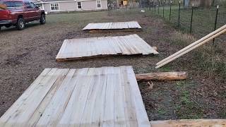 Cutting an old Tulip Poplar into boards on the sawmill [upl. by Nniroc]