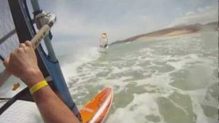 windsurfing fuerteventura sotavento GO PRO HD Rider Ronald Stout [upl. by Dougie]