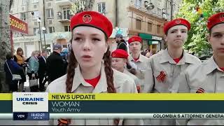 Selfproclaimed Donetsk Peoples Republic marks eight years since independence referendum [upl. by Cy]