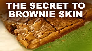 How to give brownies a smooth glossy top [upl. by Gavrilla]