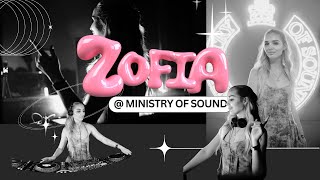 ZOFIA  Tech House LIVE DJ Set at Ministry of Sound [upl. by Amaj684]