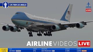 🔴LIVE AIR FORCE ONE ARRIVAL at LAX [upl. by Aglo]