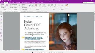 See how to merge split rearrange combine all open PDF files into one PDF with Kofax Power PDF [upl. by Ettegdirb]