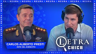 Carlos Alberto Presti jefe del ejército con Nicolás Promanzio  Letra Chica  0511 [upl. by Stalk]