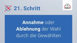 Annahme oder Ablehnung der Wahl durch die Gewählten  Betriebsratswahl  Schritt 21 [upl. by Akenahs]