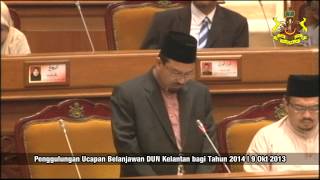 Penggulungan Belanjawan Kelantan 2014  YB Ust Nassuruddin Daud  9 Okt 2013 [upl. by Eekorehc]