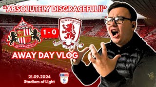 DERBY DAY DISASTER as Boro LOSE on Wearside…  Sunderland 10 Middlesbrough  Matchday Vlog 210924 [upl. by Reichel]