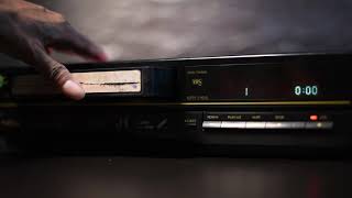 VHS Tape Insert To the VCR  Fount Side Royalty free Footage [upl. by Rustie501]