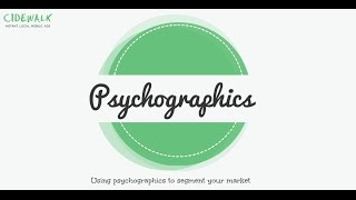 Target Market  Psychographics [upl. by Lipp348]