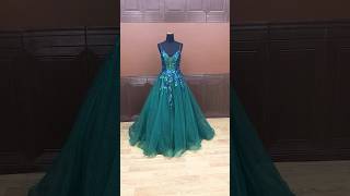 Peacock Ball Gown prom gown promdresses [upl. by Einiar]